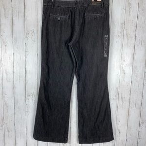 Steve & Barry's Uptown Pants Women’s Size 16 Low Rise Flare Leg Stretch Black